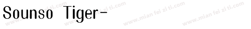 Sounso Tiger字体转换
